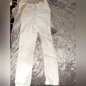 Express Champagnie Internationale 80's/90 White High Waisted Skinny Jeans
